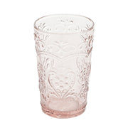 Amelia 15.22-Ounce Rose Glass Tumblers, Set of 4