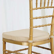 2" Thick Wedding Party Chiavari Chair Cushion, Gold