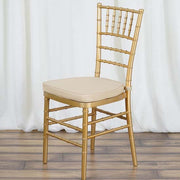 2" Thick Wedding Party Chiavari Chair Cushion, Gold