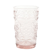 Amelia 15.22-Ounce Rose Glass Tumblers, Set of 4